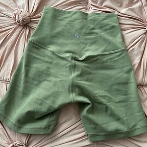lululemon align biker shorts 6inch size 0 in green